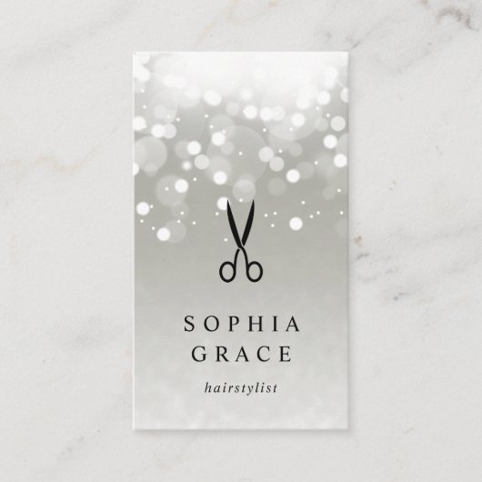 Carte De Visite Coiffeuse Platinum (Devant)