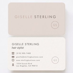 Carte De Visite Coiffeuse Professionnelle Féminine