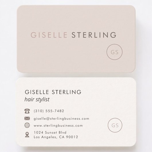 Carte De Visite Coiffeuse Professionnelle Féminine