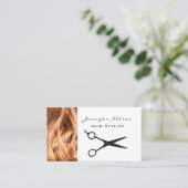 Carte De Visite Coiffeuse professionnelle Salon Beauté (Debout devant)