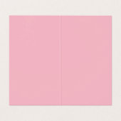 Carte De Visite Coiffeuse professionnelle sobre rose feminine (Intérieur déplié)