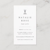 Carte De Visite Coiffeuse rose Gold Marquee (Dos)