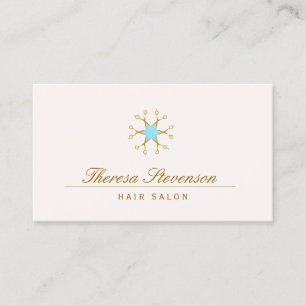 Carte De Visite Coiffeuse Styliste Salon Ciseaux Logo