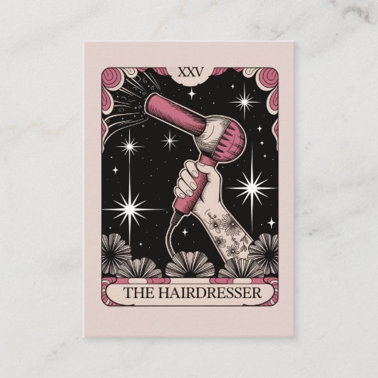 Carte De Visite Coiffeuse Stylo Coiffeuse (Devant)