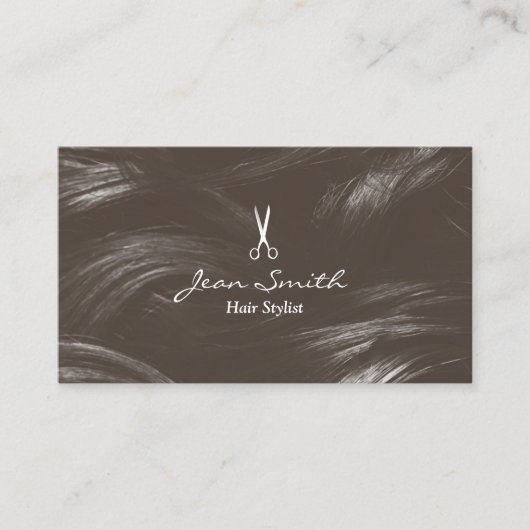 Carte De Visite Coiffeuse Stylo Salon de coiffure Coiffeuse (Devant)