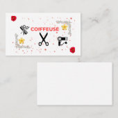 Carte de visite Coiffure à domicile – Pro & fémini (Devant / Derrière)