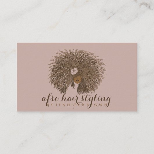 Carte De Visite Coiffure Afro (Devant)
