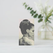 Carte De Visite Coiffure élégante et classe  (Debout devant)