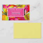 Carte De Visite Coiffure élégante et maquillage aquarelle entrepri (Devant / Derrière)