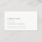 Carte De Visite Coiffure et beauté Silhouette Noir ID873 (Dos)