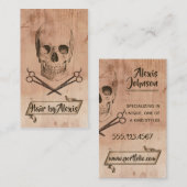 Carte De Visite coiffure punk grunge coiffeur brun coiffeur (Devant / Derrière)