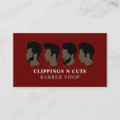 Carte De Visite Coiffures, Barbiers Hommes (Devant)