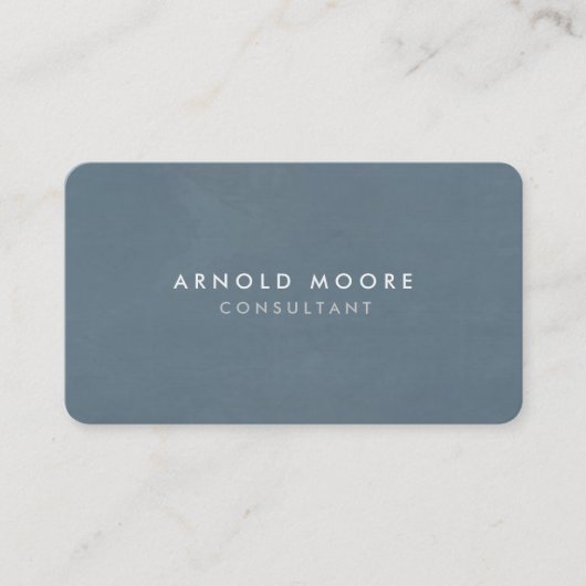 Carte De Visite Coin arrondi bleu gris professionnel moderne (Devant)