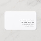 Carte De Visite Coin arrondi Calligraphie professionnelle simple (Dos)