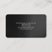 Carte De Visite Coin arrondi gris vert professionnel (Dos)