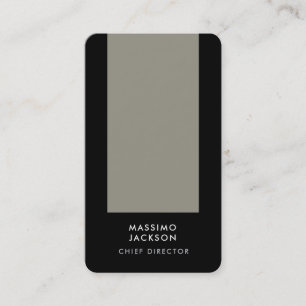 Carte De Visite Coin arrondi vertical minimaliste uni moderne