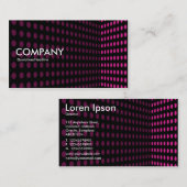 Carte De Visite Coin de ton - Rose chaud (Devant / Derrière)