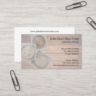 Carte De Visite Coin Dealer Business Card