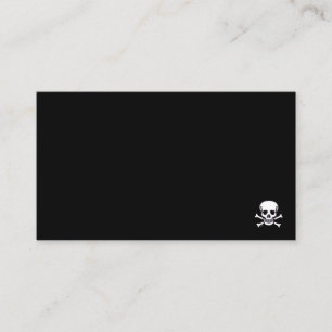 Carte de visite coin noir Skull n Bones