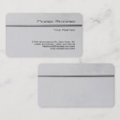 Carte De Visite Coin rond Silver Grey Professional (Devant / Derrière)