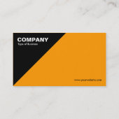 Carte De Visite Coin triangulaire - orange (FF9900) (Dos)
