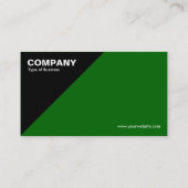 Carte De Visite Coin triangulaire - vert (006600) (Dos)
