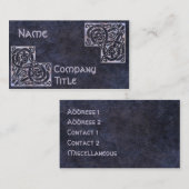 Carte De Visite Coins celtiques (Devant / Derrière)