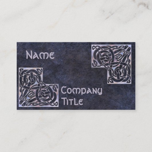Carte De Visite Coins celtiques (Devant)