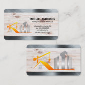 Carte De Visite Col bleu | Acier | Constructeur | Construction (Devant / Derrière)