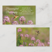 Carte De Visite Colibri (Devant / Derrière)