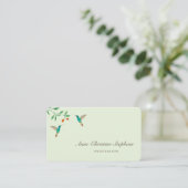 Carte de visite Colibri (Debout devant)