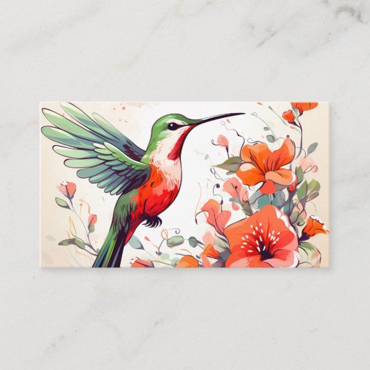 Carte De Visite Colibri (Devant)