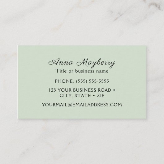 Carte De Visite Colibri (Dos)