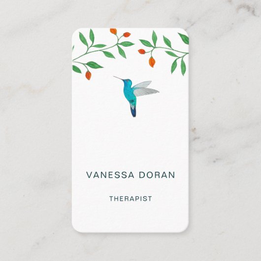 Carte de visite Colibri (Devant)