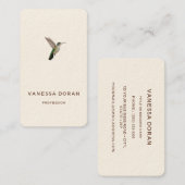 Carte de visite Colibri (Devant / Derrière)