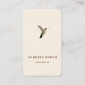 Carte de visite Colibri (Devant)