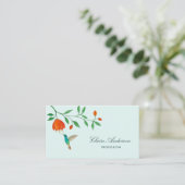Carte de visite Colibri (Debout devant)