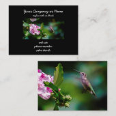 Carte De Visite Colibri à gorge rubis - Photo originale (Devant / Derrière)