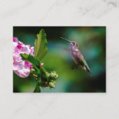 Carte De Visite Colibri à gorge rubis - Photo originale (Dos)