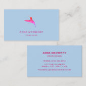 Carte De Visite Colibri bleu (Devant / Derrière)