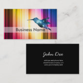 Carte De Visite Colibri bleu (Devant / Derrière)