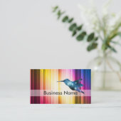 Carte De Visite Colibri bleu (Debout devant)