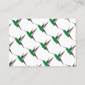 Carte De Visite Colibri puissant, matte standard (Dos)