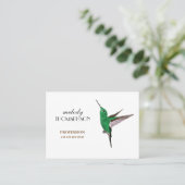 Carte De Visite Colibri puissant, matte standard (Debout devant)
