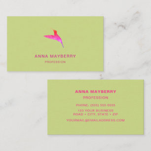 Carte De Visite Colibri vert