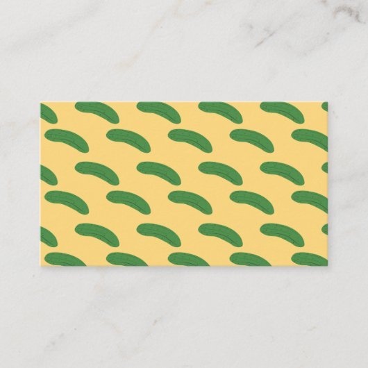 Carte De Visite Colis de concombre Humour de nourriture végétale (Devant)