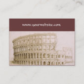 Carte De Visite COLISEE /Architecture Antique,Architecte Brun (Dos)