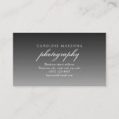 Carte De Visite Collage 3 photos noir Ombre photo (Dos)