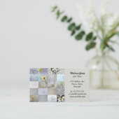 Carte De Visite Collage blanc de photographie (Debout devant)