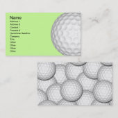 Carte De Visite Collage de boules de golf (Devant / Derrière)